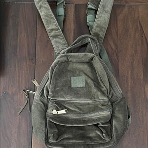 Hersel Forest Green Canvas Backpack